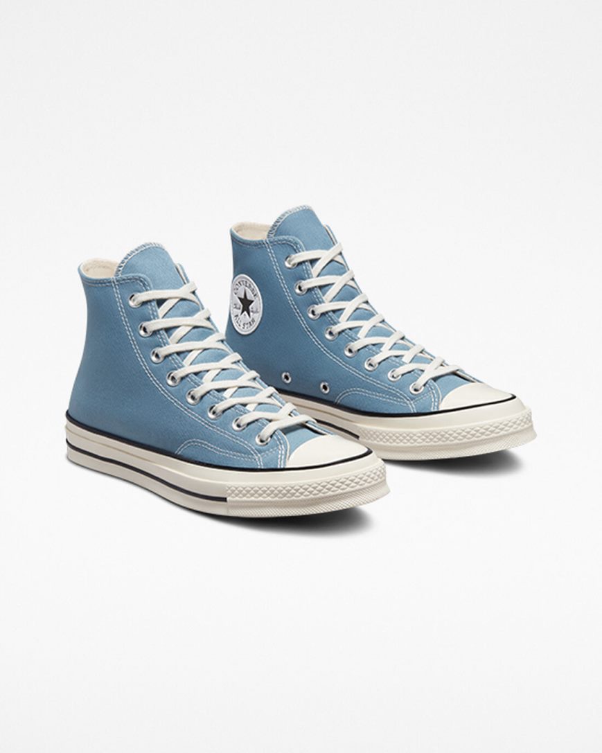 Tenisi Inalti Barbati Converse Chuck 70 Vintage Panza Indigo Negrii | RO C0LXD831